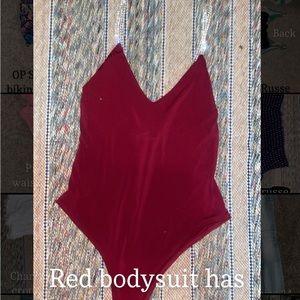 Red bodysuit